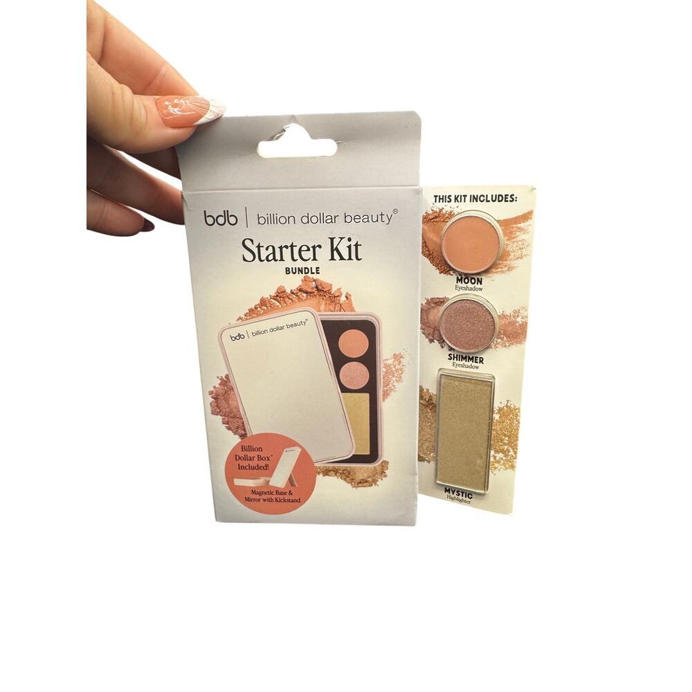 NWT Billion Dollar Beauty Starter Kit With Magnetic Base & Mirror w/ Kickstand